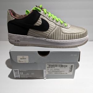 NIKE AIR FORCE 1 LOW “WOVEN CAMO” Size 12 NEW 488298 035